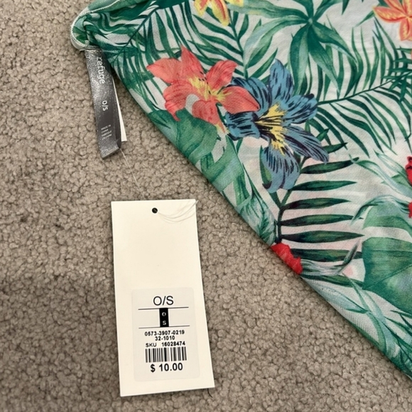 👙3 PIECE 🌺TROPICAL BIKINI AND WRAP SET👙🌺 NWT - Picture 6 of 6